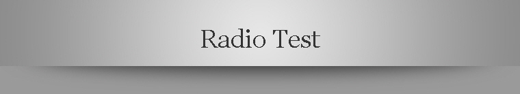 Radio Test